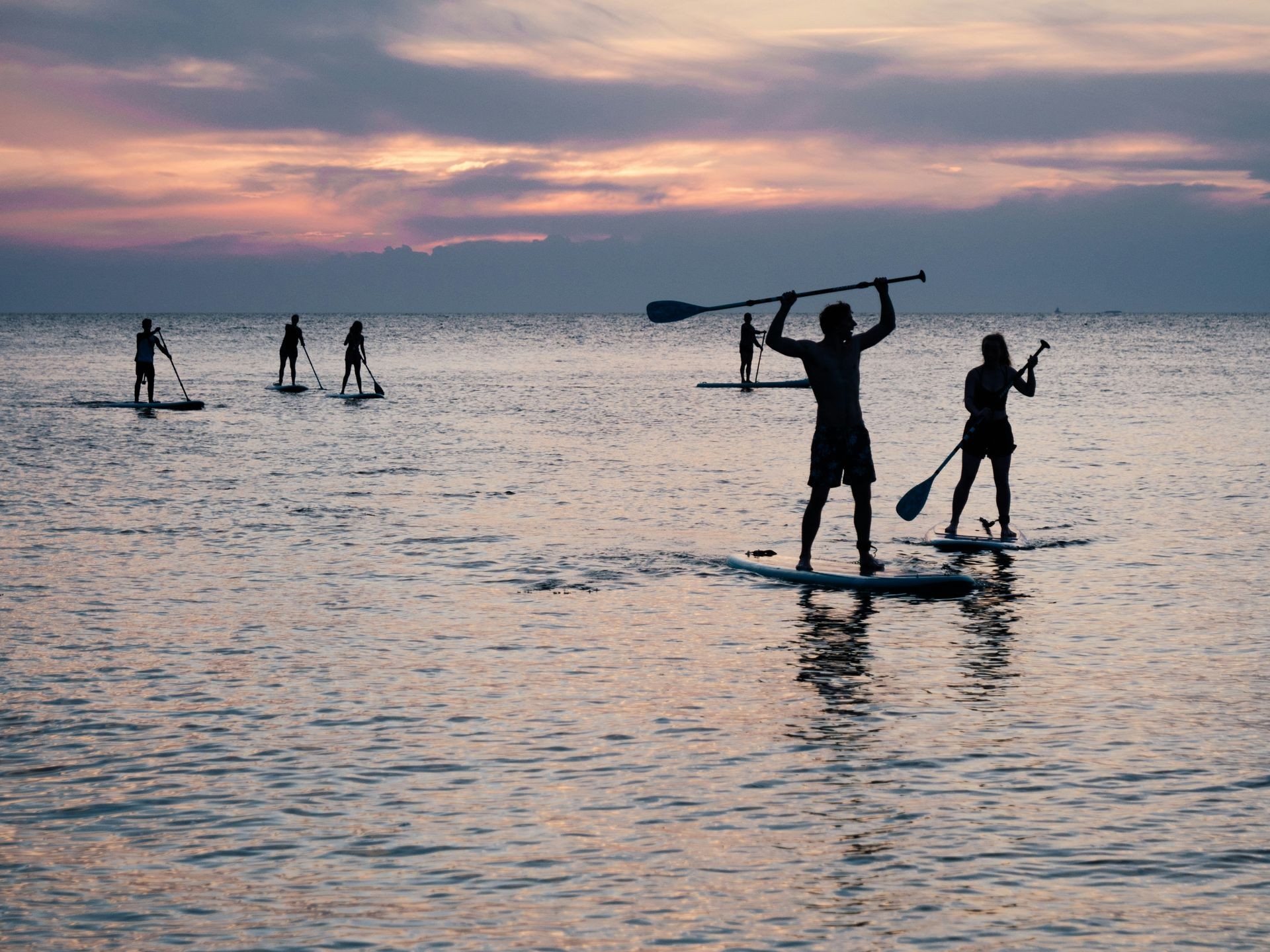 Stand up paddling Teamevent